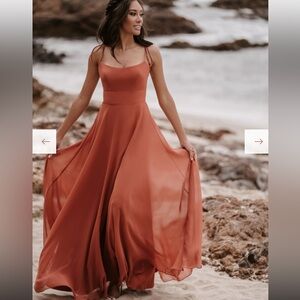 Allure Bridals | 1698 Chiffon tie strap bridesmaid dress 14